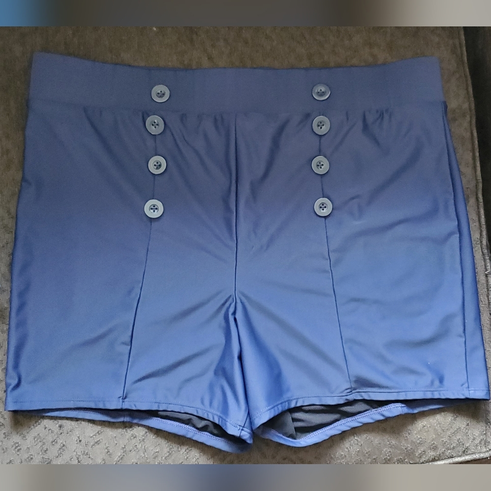 Retro Ultra Highrise button swim short
